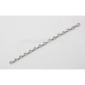 Link and Chain 316L Stainless Steel Men's Woven Bracelet